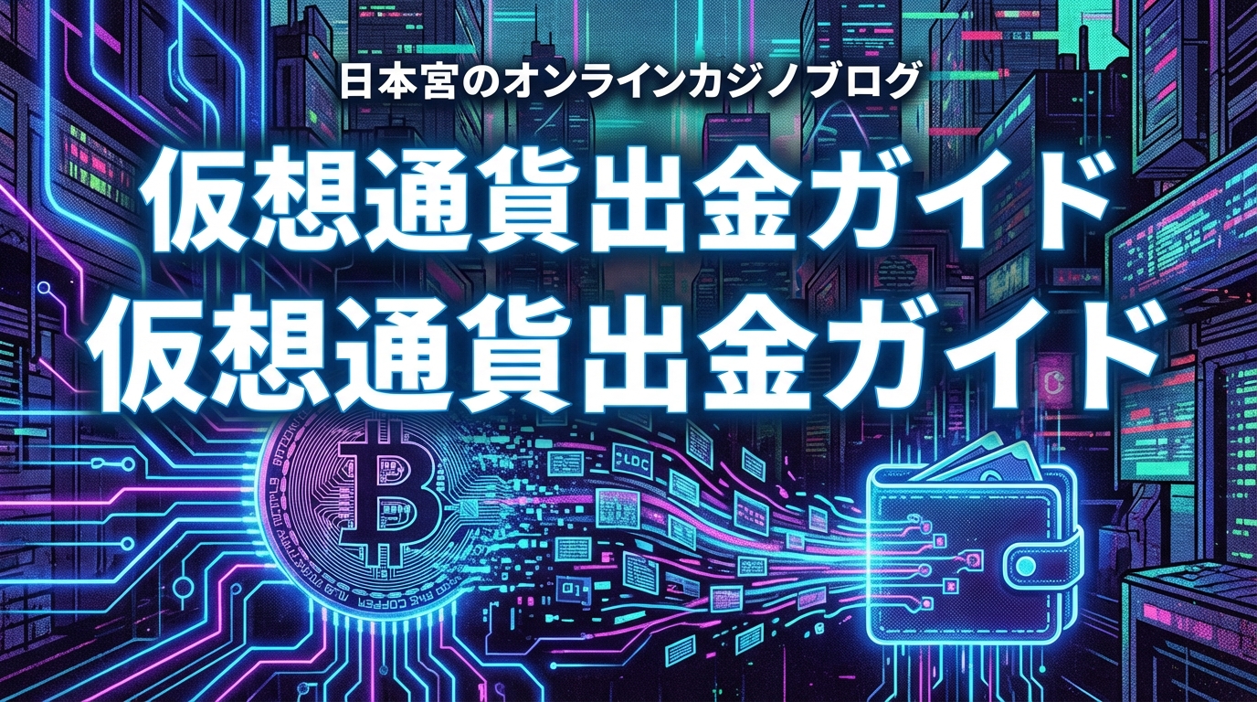 オンラインカジノから仮想通貨で換金する方法【2026年最新】BTC出金→日本円の全手順