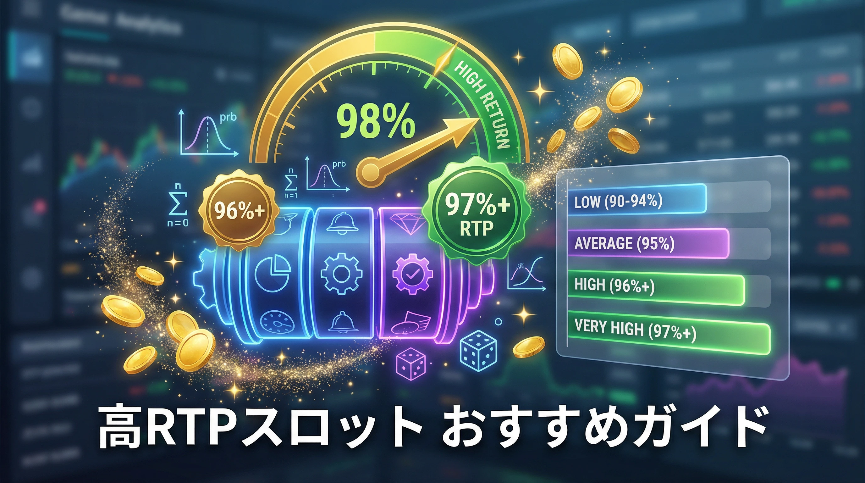 高RTPスロットランキングTOP20【2026年4月】｜還元率96%以上の厳選機種