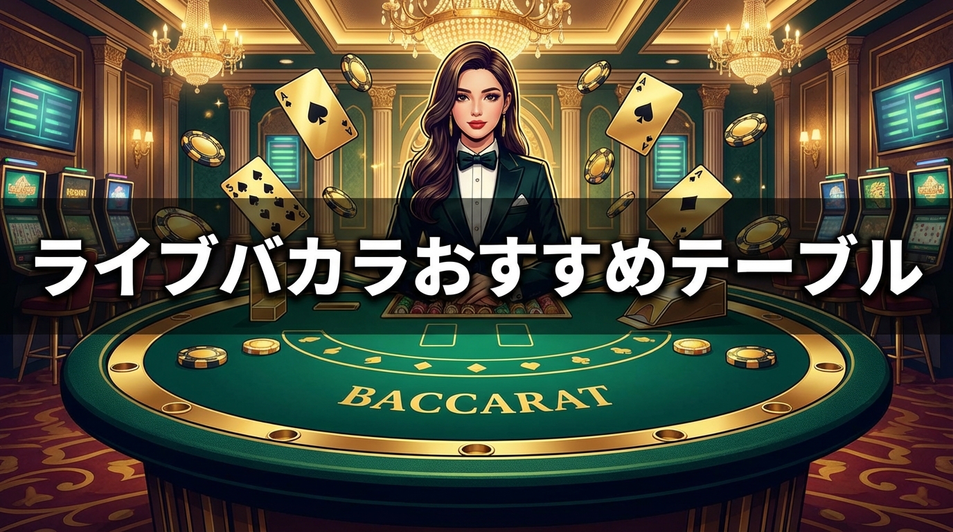 ライブバカラおすすめテーブル厳選10選【2026年】高配当を狙える卓を徹底比較