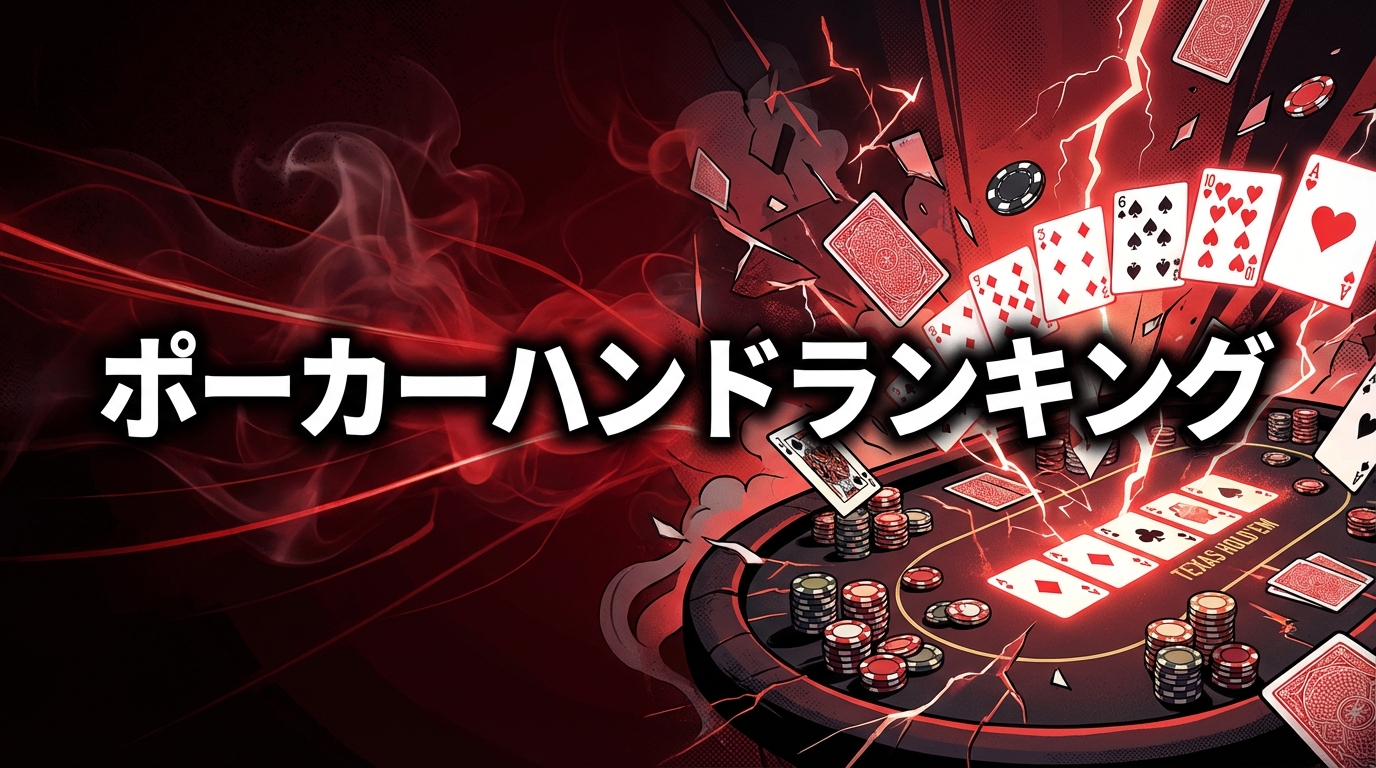 ポーカー ハンドランキング完全表【2026年】役の強さ・確率・覚え方を徹底解説