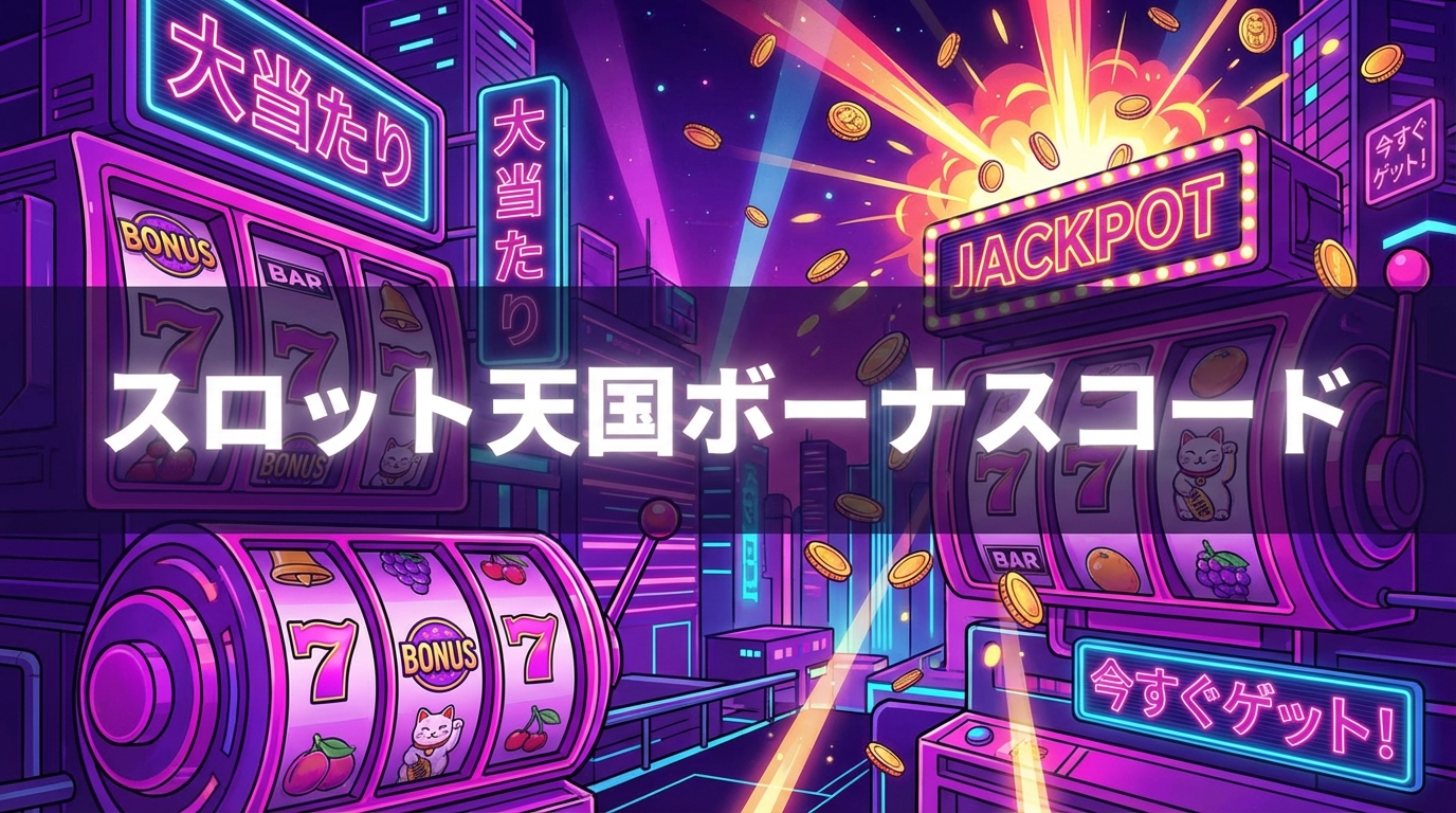 スロット天国（スロ天）ボーナスコード2026最新｜入金不要3000円＆限定プロモ