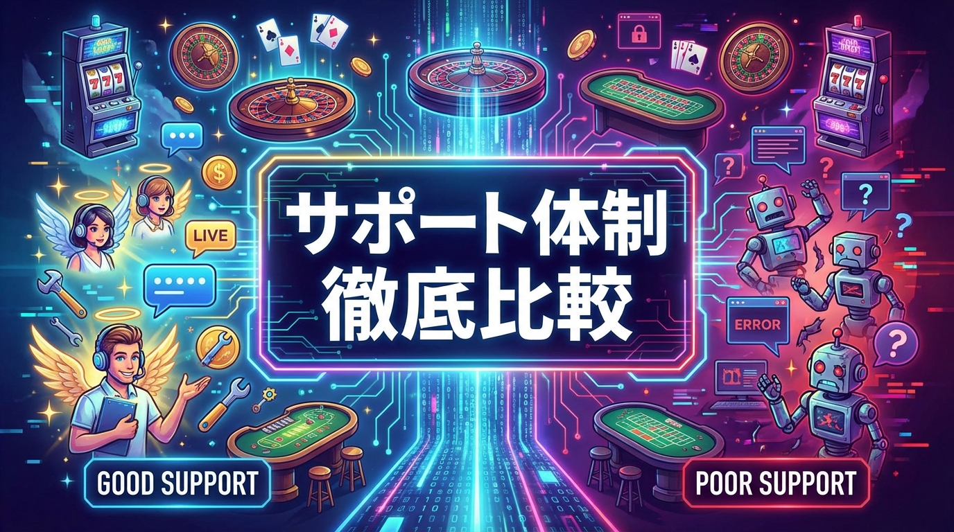 【2026年最新】オンラインカジノ日本語サポート比較｜対応品質・速度ランキング